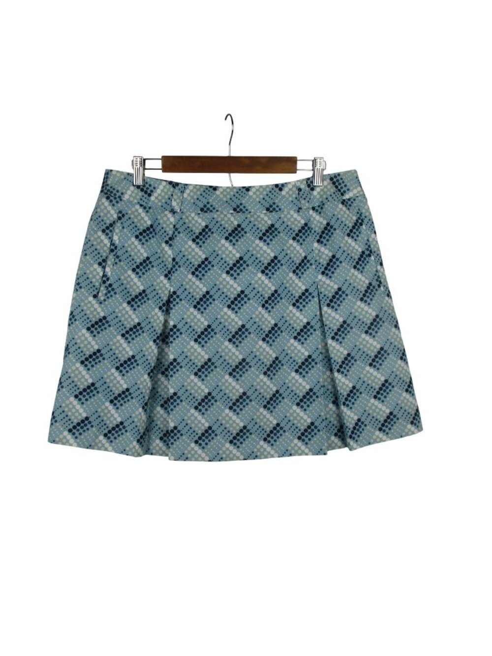 Liz Claiborne Lizgolf Skort Skirt Size 14 Blue Golf Pickleball Tennis Pockets